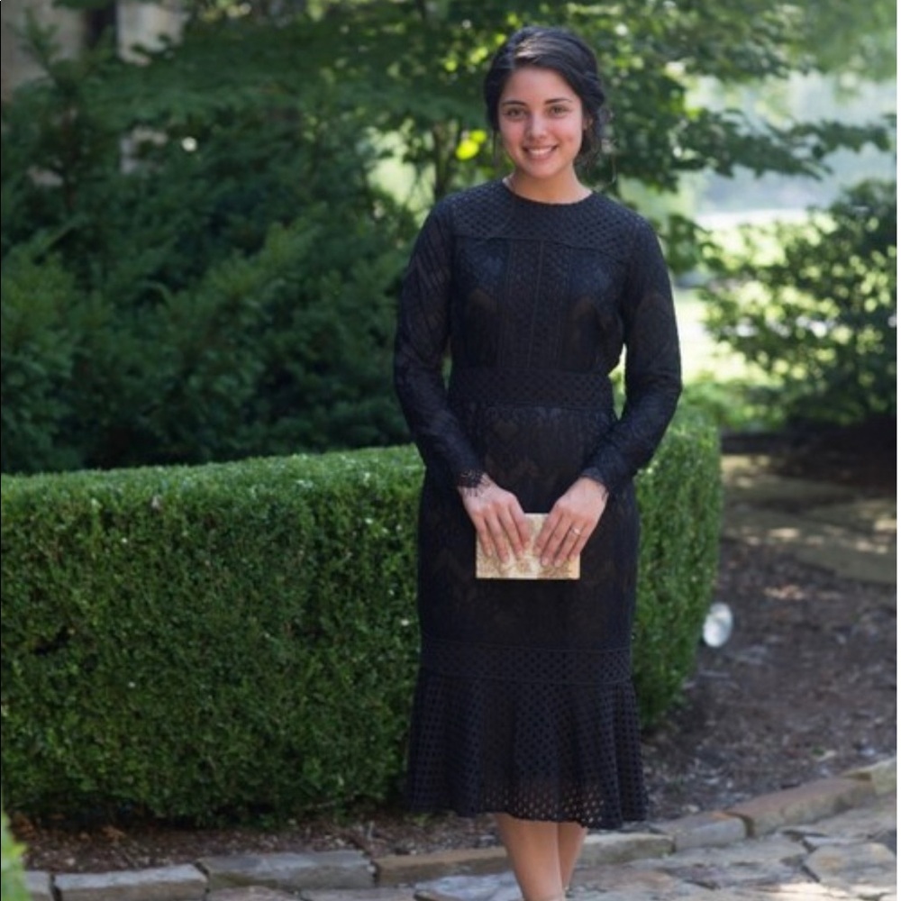 Sweet Peony Dress in Black